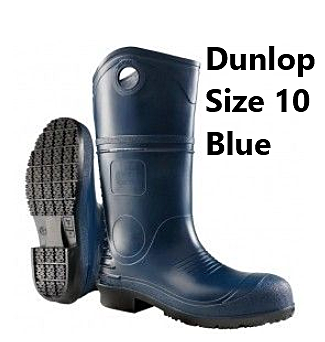 Dunlop Size 10 Steel Toe Boots Dark Blue U2D10